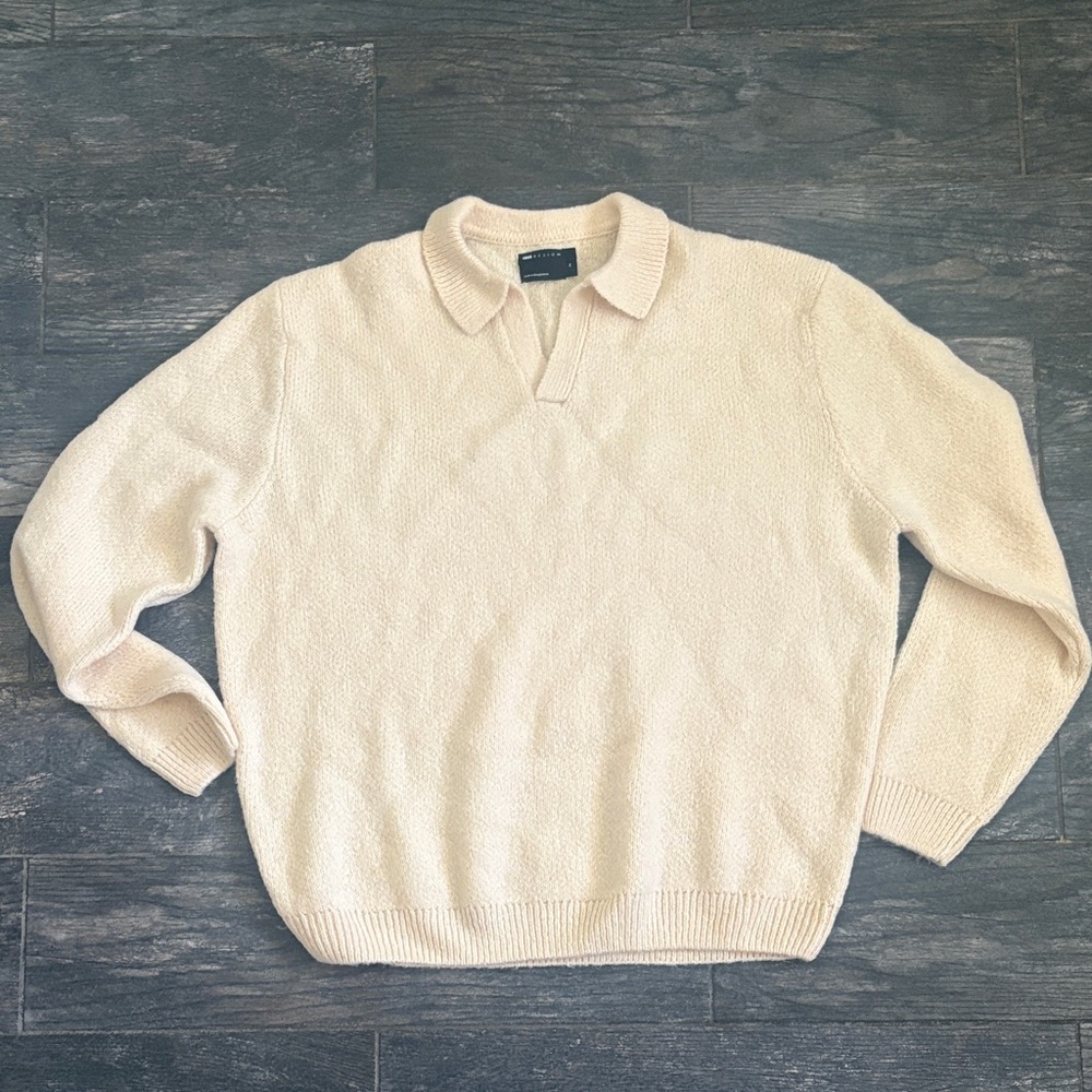 ASOS Men's Cream V- Neck Sweater (Never Worn)
